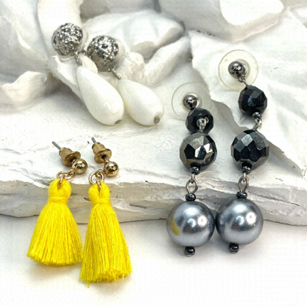 3 Dangle Pairs of Earrings Bundle